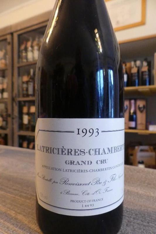 Bourgogne Cotes de Nuits Latricières Chambertin Gevrey Chambertin Grand Cru 1993 Remoissenet   