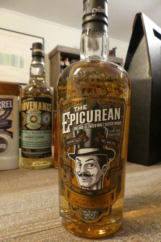 Whysky , Lowland Blended Malt The Epicurean Douglas Laing's ,Calvados Finish 